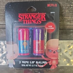 Netflix Stranger Things Mini Lip Balms - Pink & Purple, NWT